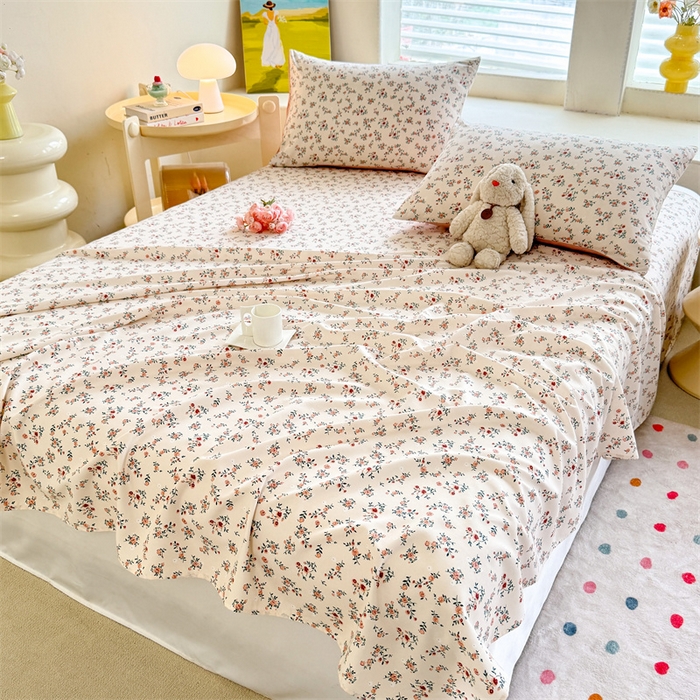 91家纺网 家纺一手货源 找家纺 （总）多品家纺 2025春夏新款超柔水洗棉单床单 床单单件