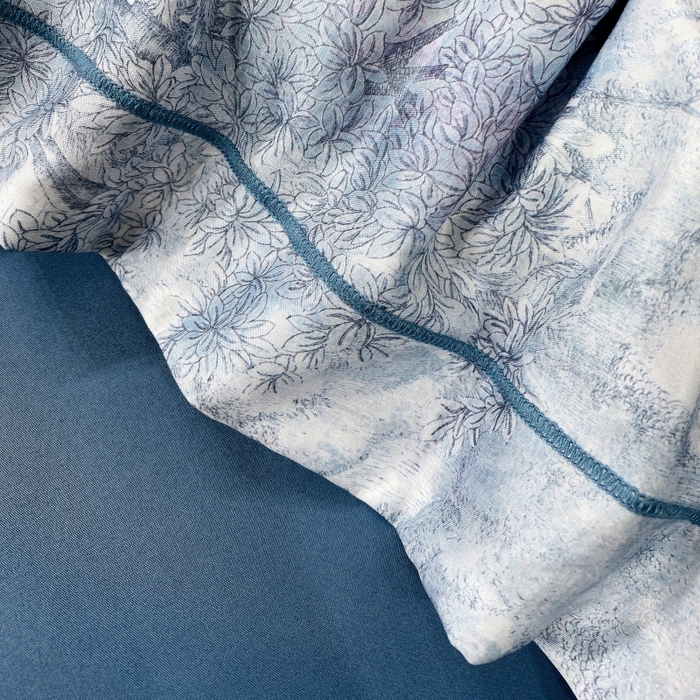 91家纺网 家纺一手货源 找家纺 大麦乐田 2025新款数码印花一字绣宽边四件套 梦境 兰