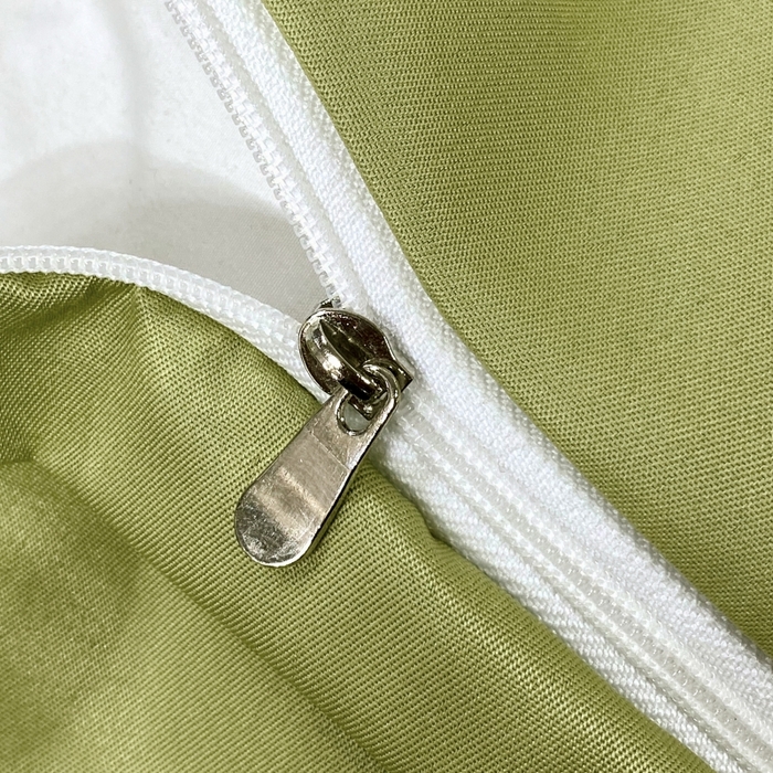 91家纺网 家纺一手货源 找家纺 大麦乐田 2025新款数码印花一字绣宽边四件套 寻觅 绿