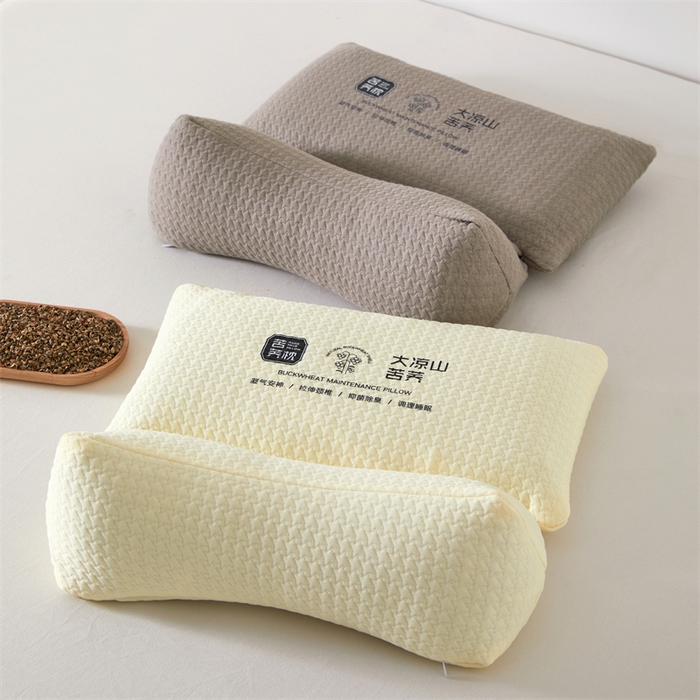 91家纺网 家纺一手货源 找家纺 （总）大熊枕芯 2025新款大凉山苦荞全荞麦壳 三角组合款荞麦枕