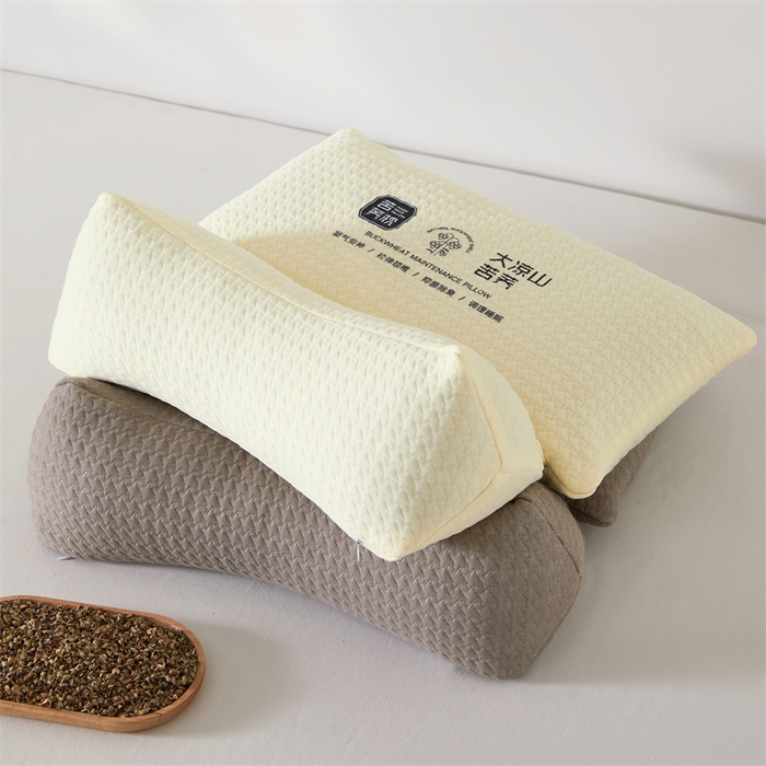 91家纺网 家纺一手货源 找家纺 （总）大熊枕芯 2025新款大凉山苦荞全荞麦壳 三角组合款荞麦枕