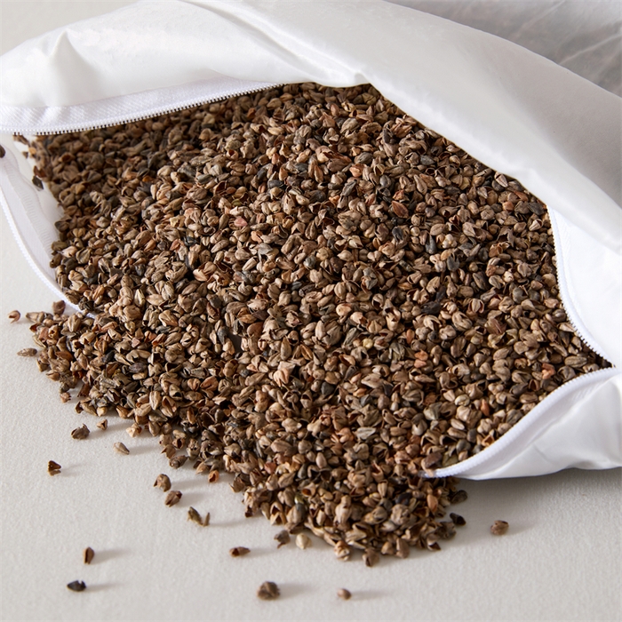 91家纺网 家纺一手货源 找家纺 大熊枕芯 2025新款大凉山苦荞全荞麦壳 三角组合款荞麦枕 咖色/对