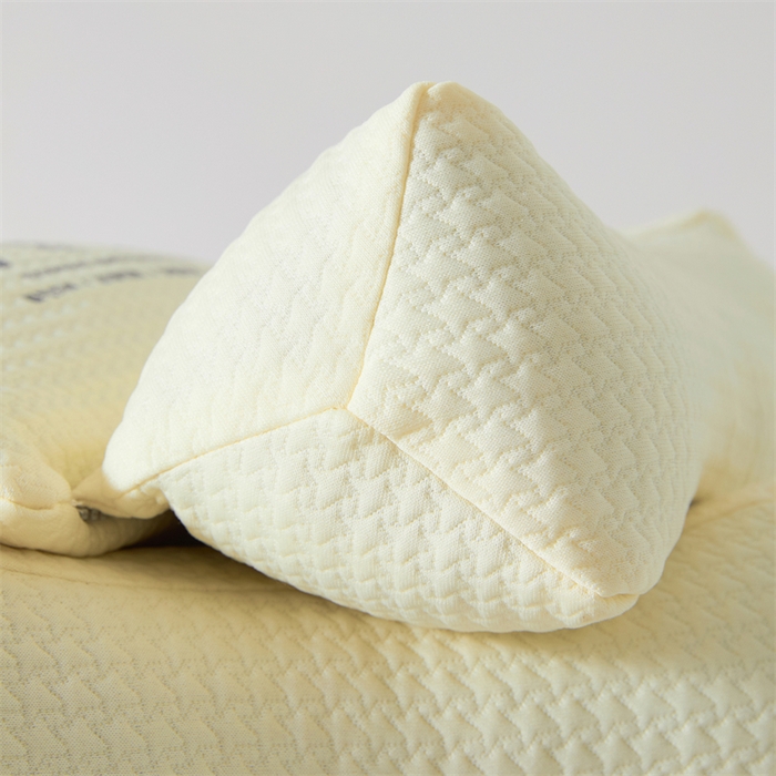 91家纺网 家纺一手货源 找家纺 大熊枕芯 2025新款大凉山苦荞全荞麦壳 三角组合款荞麦枕 米白/对