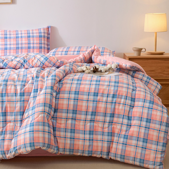 91家纺网 家纺一手货源 找家纺 善嘉澜家纺旗舰店 2025新款全棉A类直播热款全网最低价春秋被 松韵粉