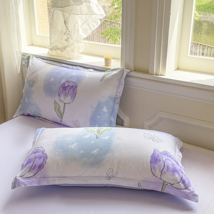 91家纺网 家纺一手货源 找家纺 善嘉澜家纺旗舰店 2025新款全棉A类直播热款全网最低价春秋被 郁金香