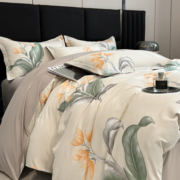 91家纺网 家纺一手货源 找家纺 善嘉澜家纺旗舰店 2025 新款全棉直播爆款四件套 巴黎夜话