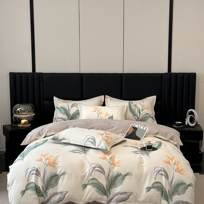 91家纺网 家纺一手货源 找家纺 善嘉澜家纺旗舰店 2025 新款全棉直播爆款四件套 巴黎夜话