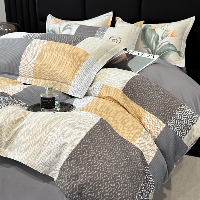 91家纺网 家纺一手货源 找家纺 善嘉澜家纺旗舰店 2025 新款全棉直播爆款四件套 布莱克