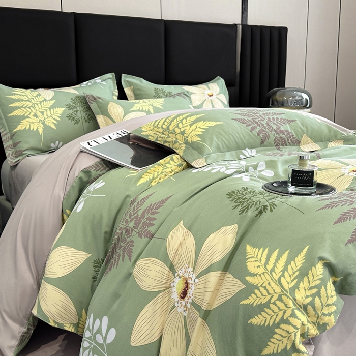 91家纺网 家纺一手货源 找家纺 善嘉澜家纺旗舰店 2025 新款全棉直播爆款四件套 锦绣花期