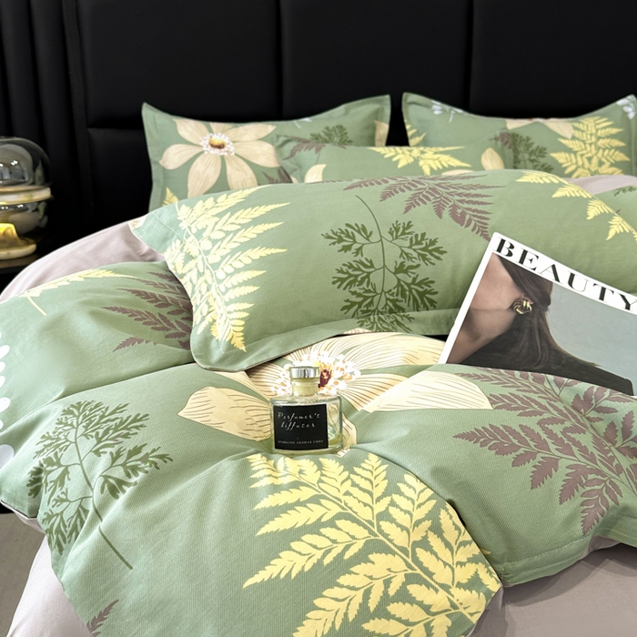 91家纺网 家纺一手货源 找家纺 善嘉澜家纺旗舰店 2025 新款全棉直播爆款四件套 锦绣花期