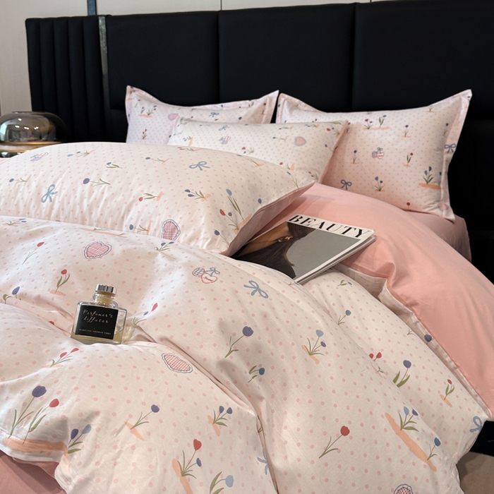 91家纺网 家纺一手货源 找家纺 善嘉澜家纺旗舰店 2025 新款全棉直播爆款四件套 觅香少女