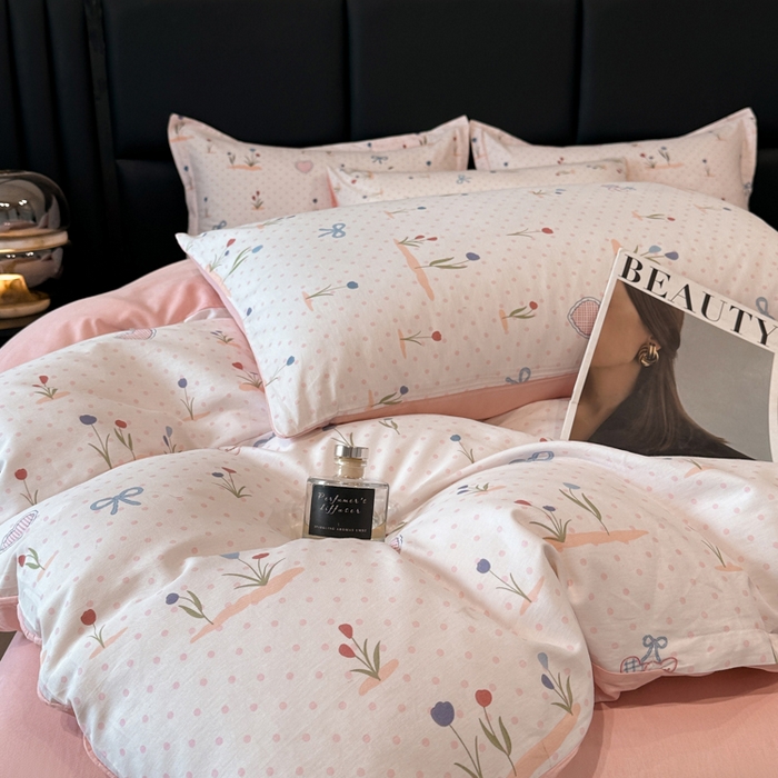 91家纺网 家纺一手货源 找家纺 善嘉澜家纺旗舰店 2025 新款全棉直播爆款四件套 觅香少女