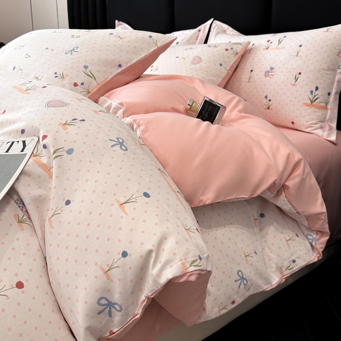 91家纺网 家纺一手货源 找家纺 善嘉澜家纺旗舰店 2025 新款全棉直播爆款四件套 觅香少女