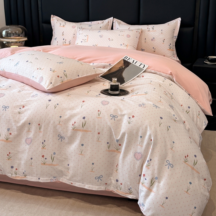 91家纺网 家纺一手货源 找家纺 善嘉澜家纺旗舰店 2025 新款全棉直播爆款四件套 觅香少女