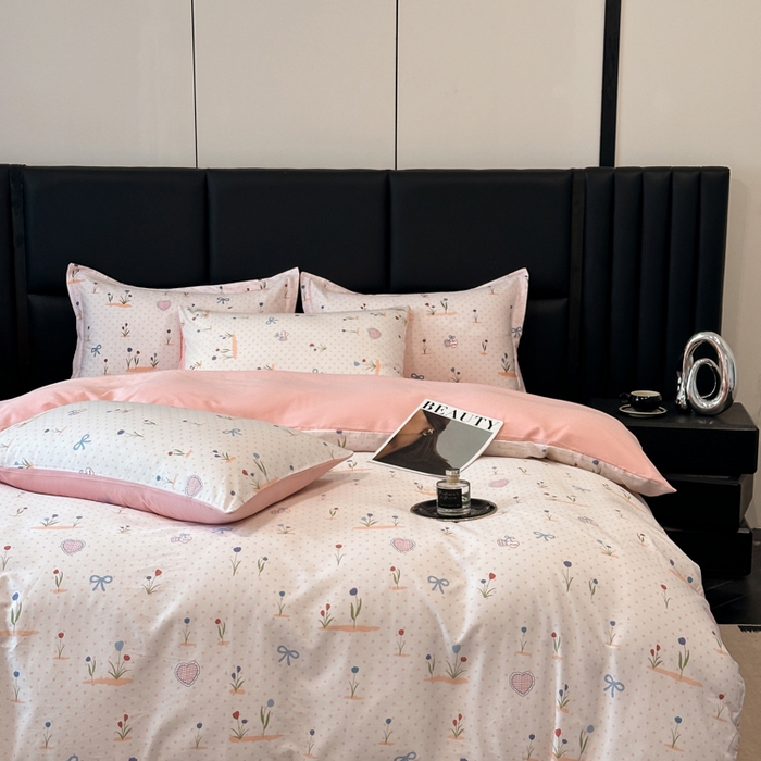 91家纺网 家纺一手货源 找家纺 善嘉澜家纺旗舰店 2025 新款全棉直播爆款四件套 觅香少女