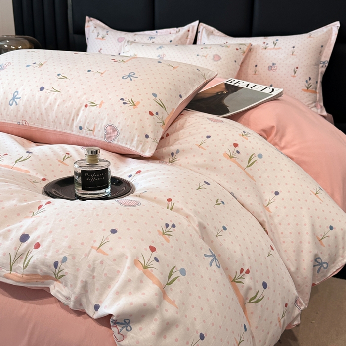 91家纺网 家纺一手货源 找家纺 善嘉澜家纺旗舰店 2025 新款全棉直播爆款四件套 觅香少女