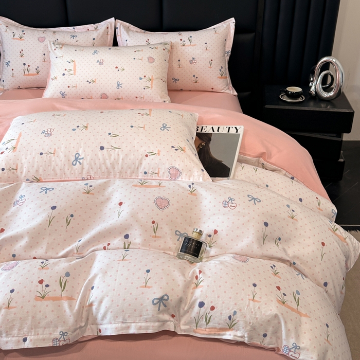 91家纺网 家纺一手货源 找家纺 善嘉澜家纺旗舰店 2025 新款全棉直播爆款四件套 觅香少女