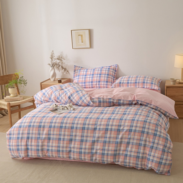 91家纺网 家纺一手货源 找家纺 善嘉澜家纺旗舰店 2025 新款全棉直播爆款四件套 松韵粉