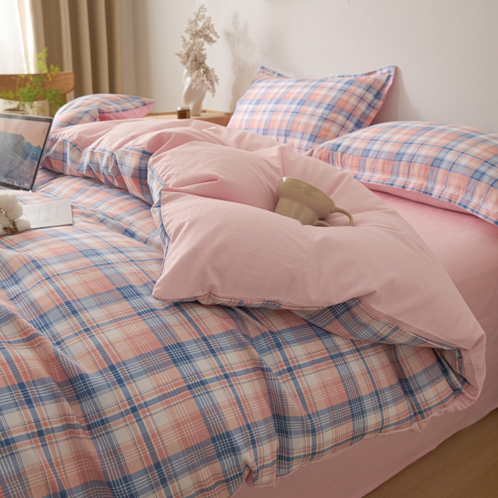 91家纺网 家纺一手货源 找家纺 善嘉澜家纺旗舰店 2025 新款全棉直播爆款四件套 松韵粉