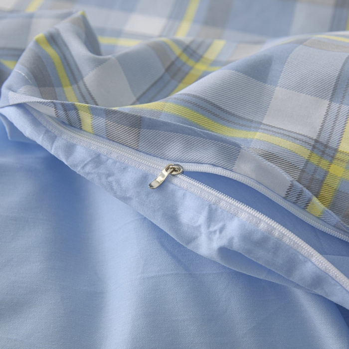 91家纺网 家纺一手货源 找家纺 善嘉澜家纺旗舰店 2025 新款全棉直播爆款四件套 松韵蓝