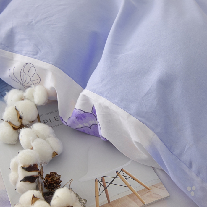 91家纺网 家纺一手货源 找家纺 善嘉澜家纺旗舰店 2025 新款全棉直播爆款四件套 郁金香