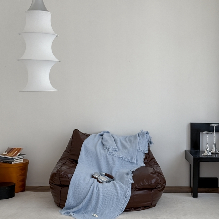 91家纺网 家纺一手货源 找家纺 （总）山舍家居 2025新款全棉四层纱流苏盖毯第三批沙发图