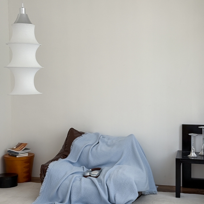 91家纺网 家纺一手货源 找家纺 （总）山舍家居 2025新款全棉四层纱流苏盖毯第三批沙发图