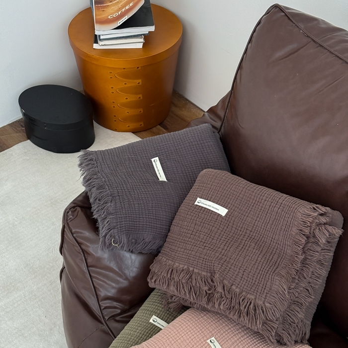 91家纺网 家纺一手货源 找家纺 山舍家居 2025新款全棉四层纱流苏盖毯第三批沙发图 组合