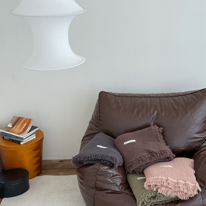 91家纺网 家纺一手货源 找家纺 山舍家居 2025新款全棉四层纱流苏盖毯第三批沙发图 组合