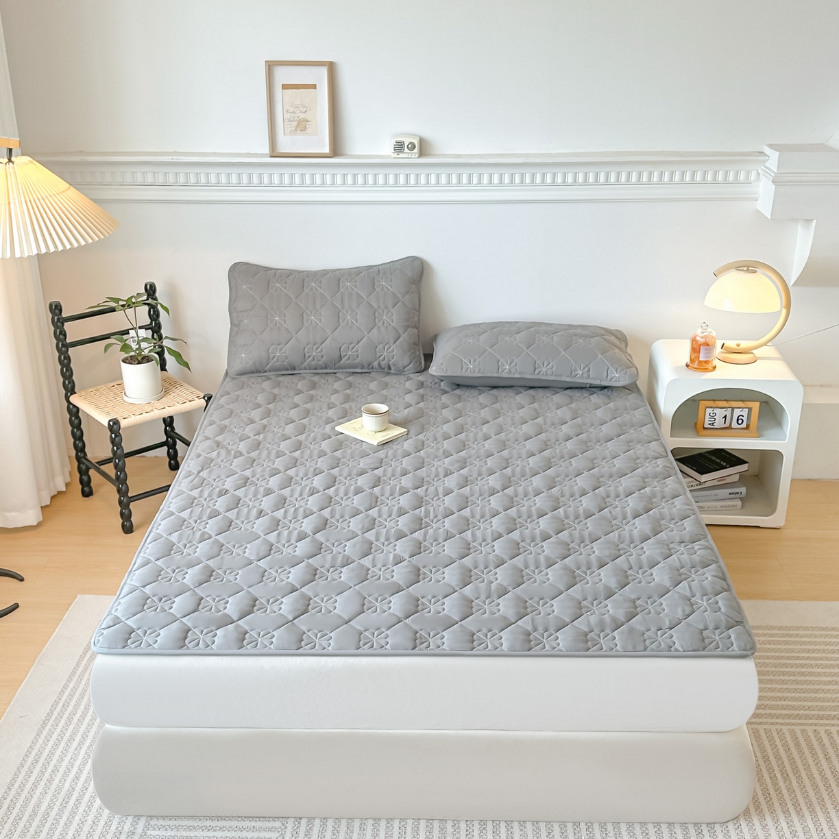 91家纺网 家纺一手货源 找家纺 （总）恒尚居 2025新款大豆抗菌床垫床护垫软垫床褥子防滑学生软床垫四季款-格林