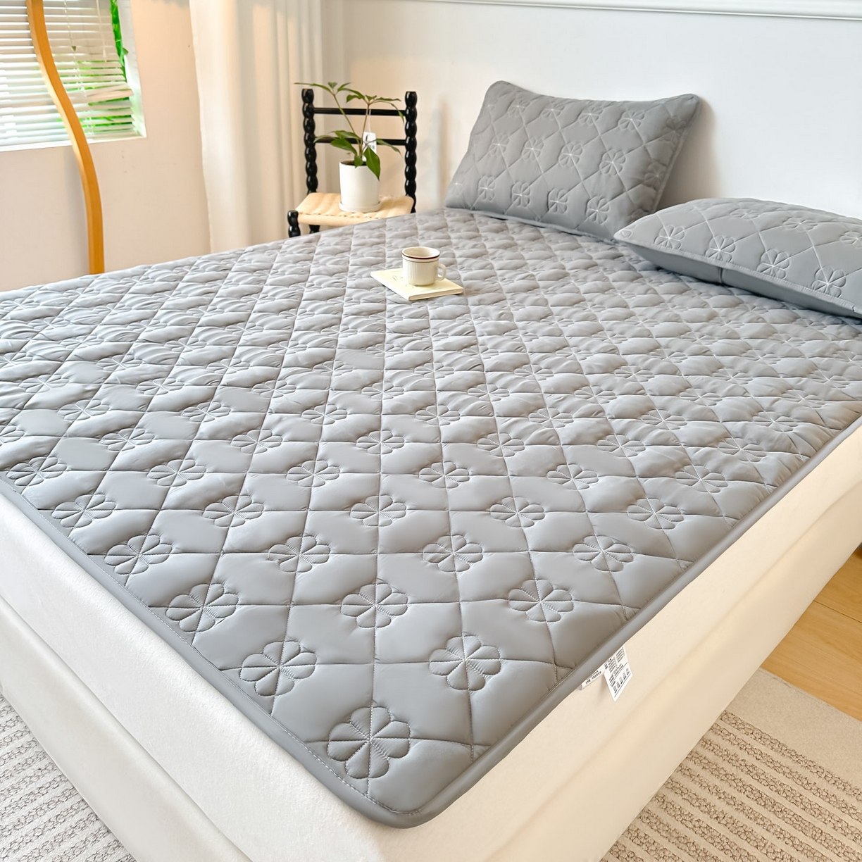 91家纺网 家纺一手货源 找家纺 （总）恒尚居 2025新款大豆抗菌床垫床护垫软垫床褥子防滑学生软床垫四季款-格林