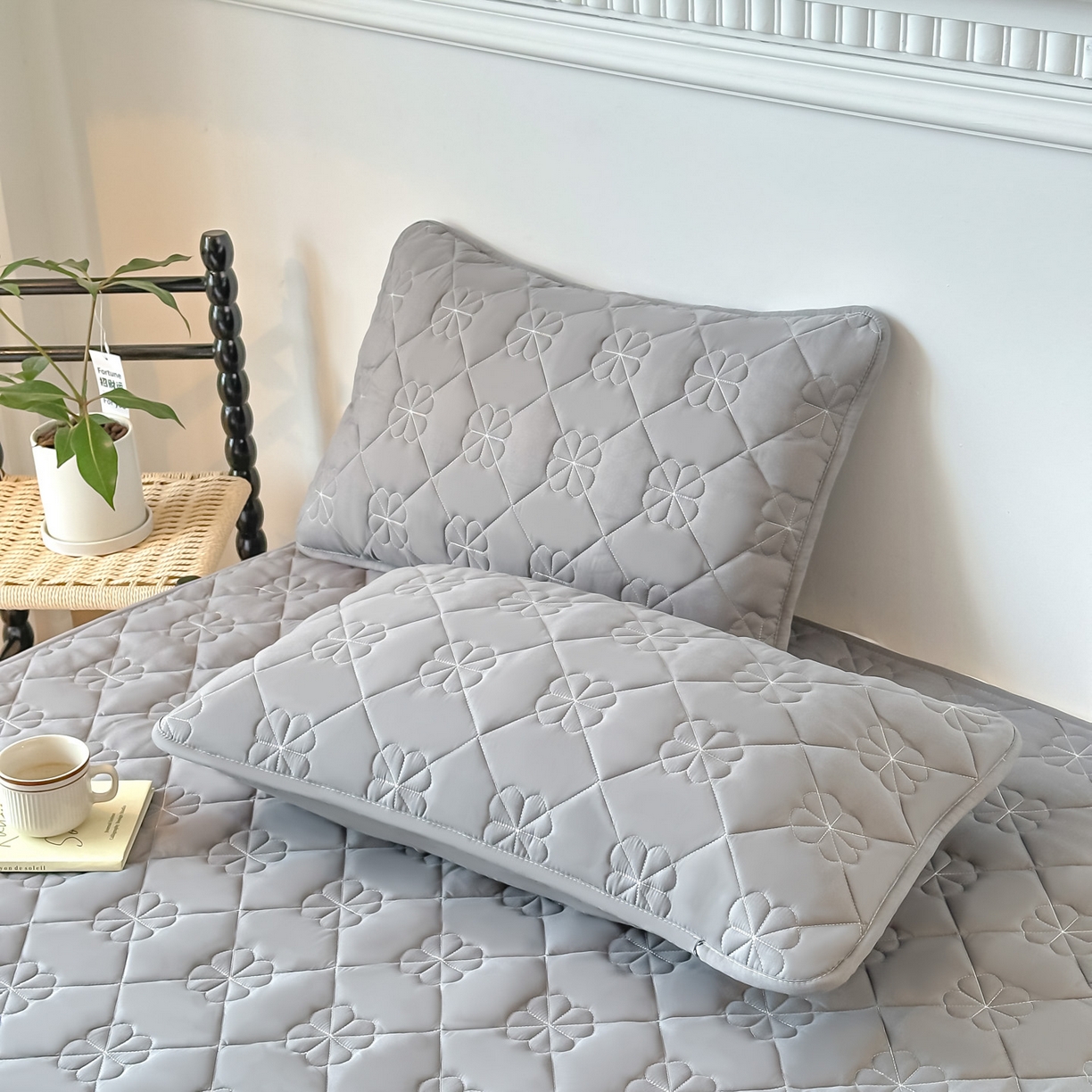 91家纺网 家纺一手货源 找家纺 （总）恒尚居 2025新款大豆抗菌床垫床护垫软垫床褥子防滑学生软床垫四季款-格林