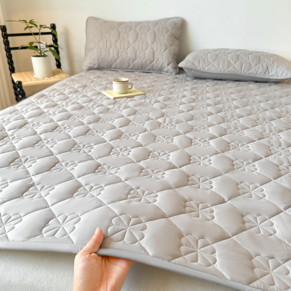 91家纺网 家纺一手货源 找家纺 （总）恒尚居 2025新款大豆抗菌床垫床护垫软垫床褥子防滑学生软床垫四季款-格林