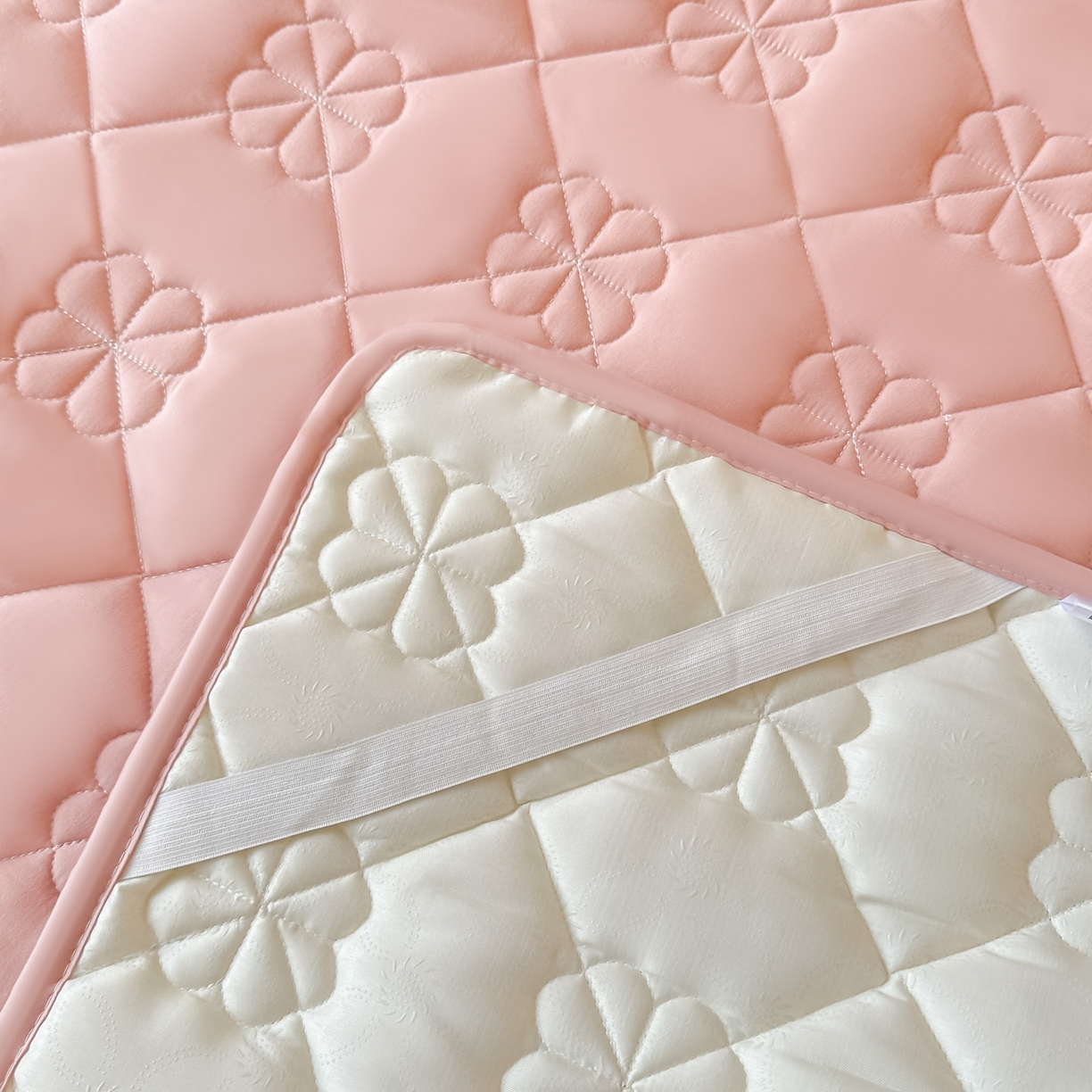 91家纺网 家纺一手货源 找家纺 恒尚居 2025新款大豆抗菌床垫床护垫软垫床褥子防滑学生软床垫四季款-格林 格林-豆粉