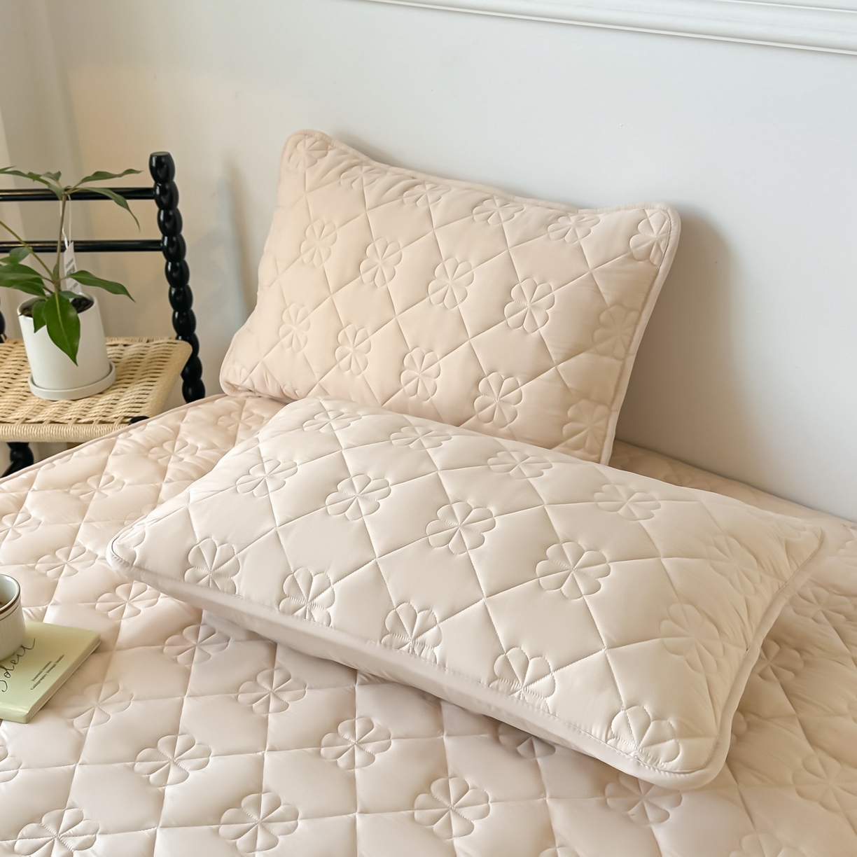 91家纺网 家纺一手货源 找家纺 恒尚居 2025新款大豆抗菌床垫床护垫软垫床褥子防滑学生软床垫四季款-格林 格林-卡其