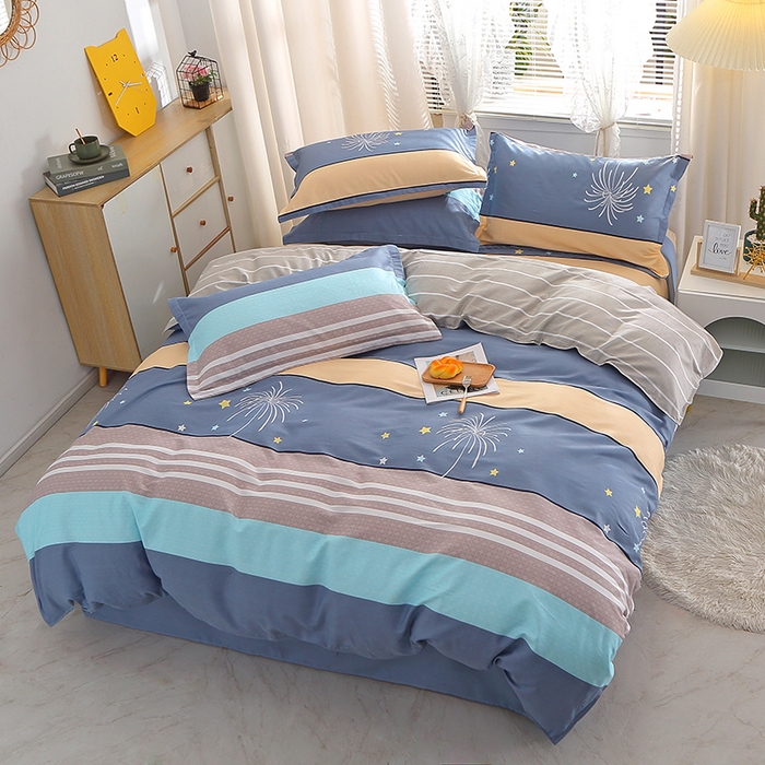 91家纺网 家纺一手货源 找家纺 2025新款40s简欧全棉纯棉印花多规格系列四件套 仰望星空