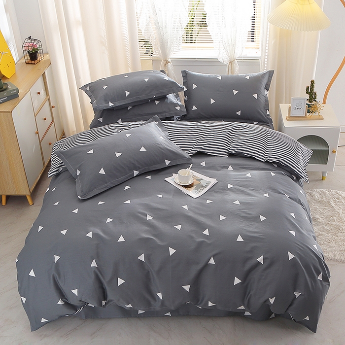 2025新款40s简欧全棉纯棉印花多规格系列四件套 爱巢