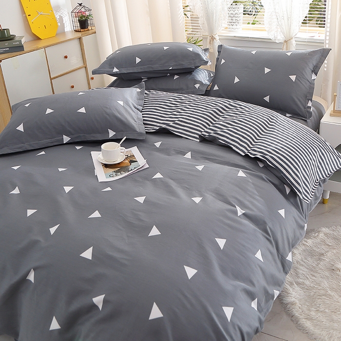 91家纺网 家纺一手货源 找家纺 2025新款40s简欧全棉纯棉印花多规格系列四件套 爱巢