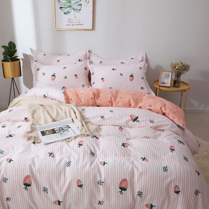 91家纺网 家纺一手货源 找家纺 2025新款40s简欧全棉纯棉印花多规格系列四件套 阿花田