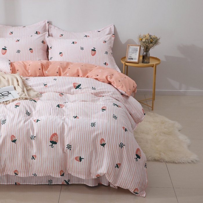 91家纺网 家纺一手货源 找家纺 2025新款40s简欧全棉纯棉印花多规格系列四件套 阿花田