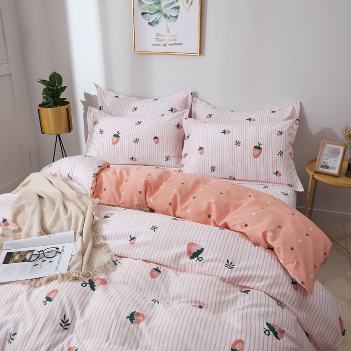 91家纺网 家纺一手货源 找家纺 2025新款40s简欧全棉纯棉印花多规格系列四件套 阿花田