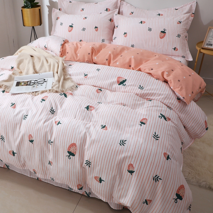 91家纺网 家纺一手货源 找家纺 2025新款40s简欧全棉纯棉印花多规格系列四件套 阿花田