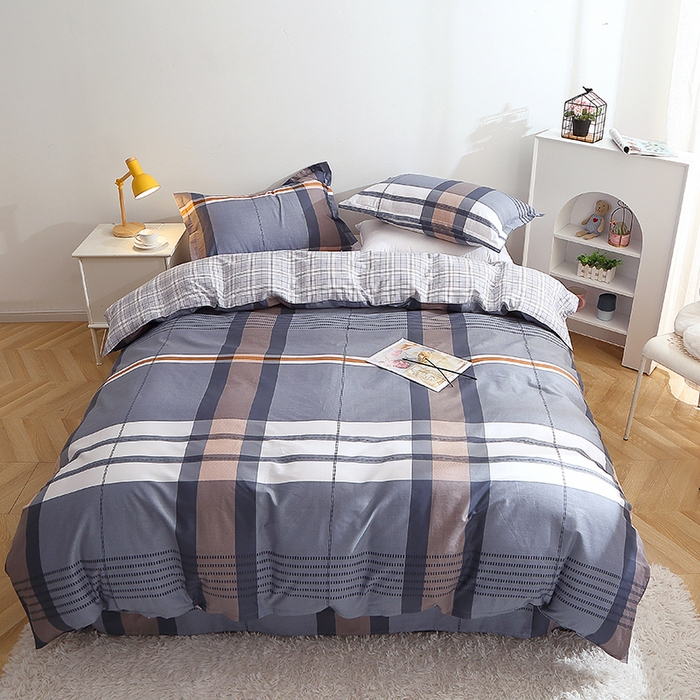 91家纺网 家纺一手货源 找家纺 2025新款40s简欧全棉纯棉印花多规格系列四件套 汤布朗