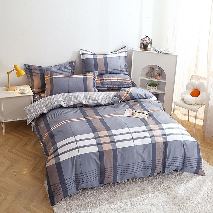 91家纺网 家纺一手货源 找家纺 2025新款40s简欧全棉纯棉印花多规格系列四件套 汤布朗