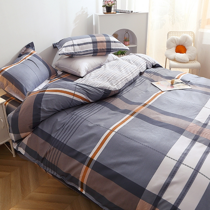 91家纺网 家纺一手货源 找家纺 2025新款40s简欧全棉纯棉印花多规格系列四件套 汤布朗