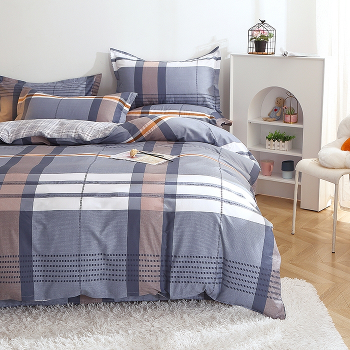 91家纺网 家纺一手货源 找家纺 2025新款40s简欧全棉纯棉印花多规格系列四件套 汤布朗