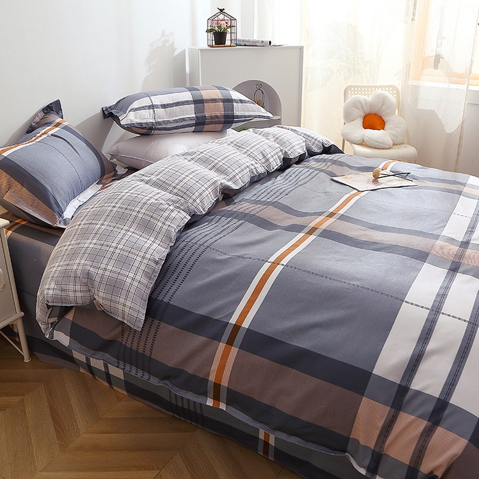 91家纺网 家纺一手货源 找家纺 2025新款40s简欧全棉纯棉印花多规格系列四件套 汤布朗