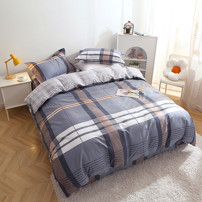 91家纺网 家纺一手货源 找家纺 2025新款40s简欧全棉纯棉印花多规格系列四件套 汤布朗