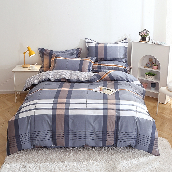 91家纺网 家纺一手货源 找家纺 2025新款40s简欧全棉纯棉印花多规格系列四件套 汤布朗