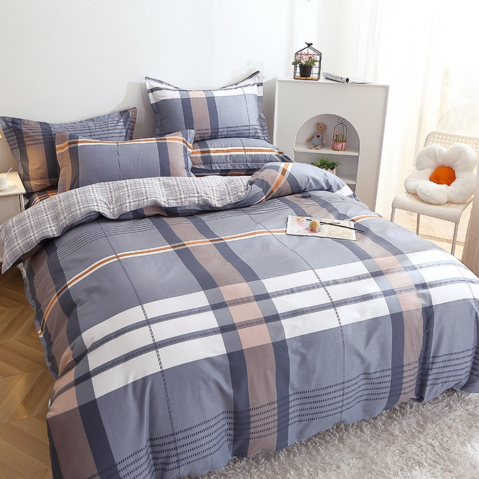 91家纺网 家纺一手货源 找家纺 2025新款40s简欧全棉纯棉印花多规格系列四件套 汤布朗